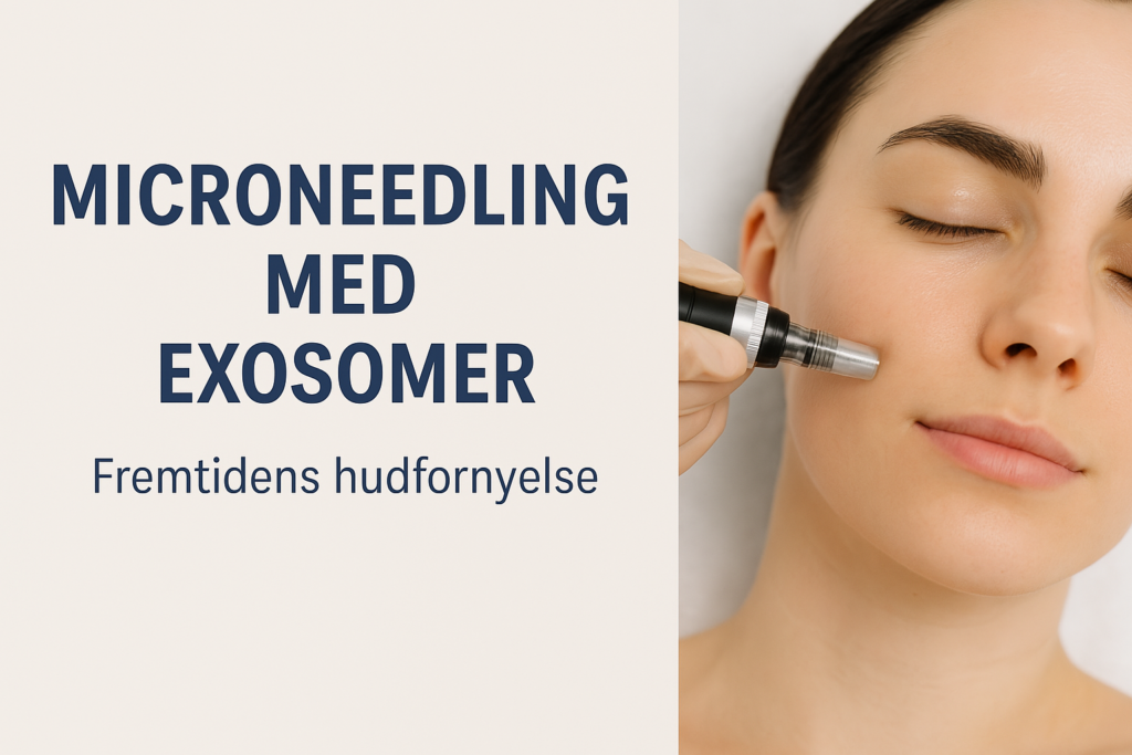 Kvinde får microneedling med exosomer hos Skinkiin klinik